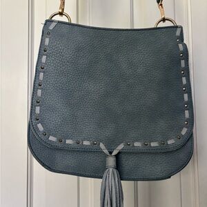 Steve Madden Blue Studded Shoulder Bag